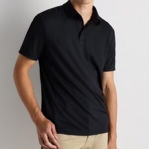 Quince Super Soft Polo Shirt Large Black